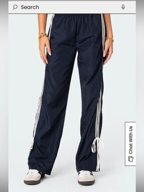 Edikted navy bow track pants